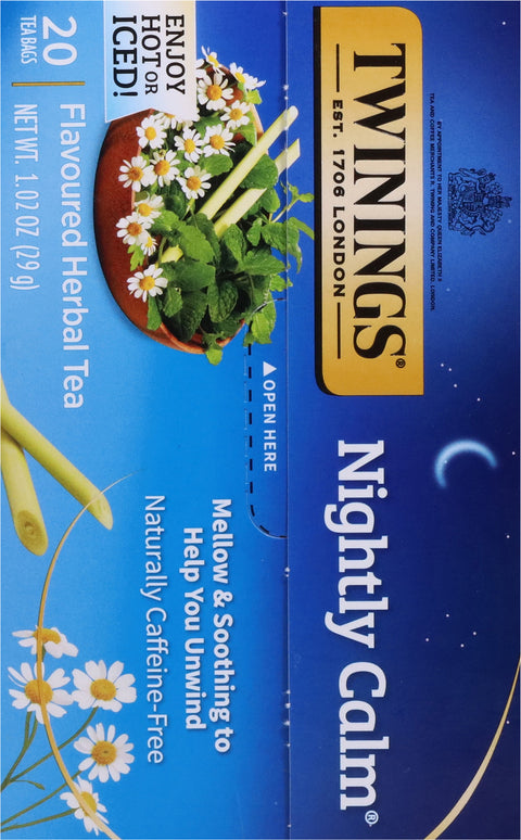Twinings Nightly Calm Herbal Tea 20 CT