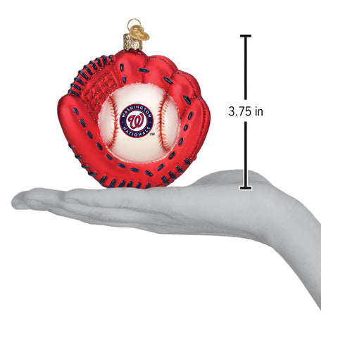 Nationals Baseball MItt Ornament