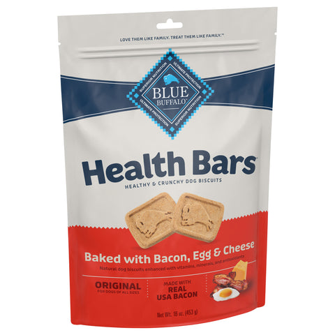Blue Buffalo Health Bars Bacon Egg & Cheese Dog Treats 16 OZ