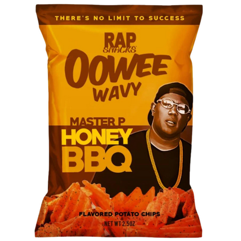 Honey BBQ Wavy (Master P) Potato Chips - 2.5 OZ 60 Pack