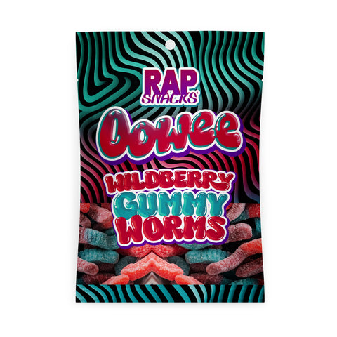 Rap Snacks Oowee Wildberry Gummy Worms - 5.3 OZ 36 Pack
