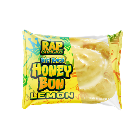 Rap Snacks Big Back Lemon Honey Bun - 4.75 OZ 36 Pack
