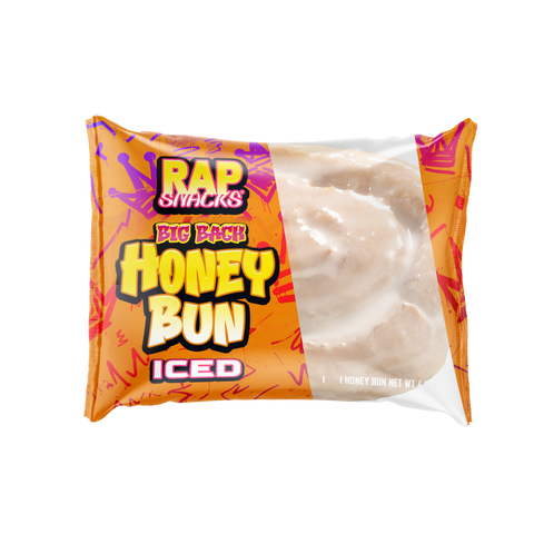 Rap Snacks Big Back Iced Honey Bun - 4.75 OZ 36 Pack