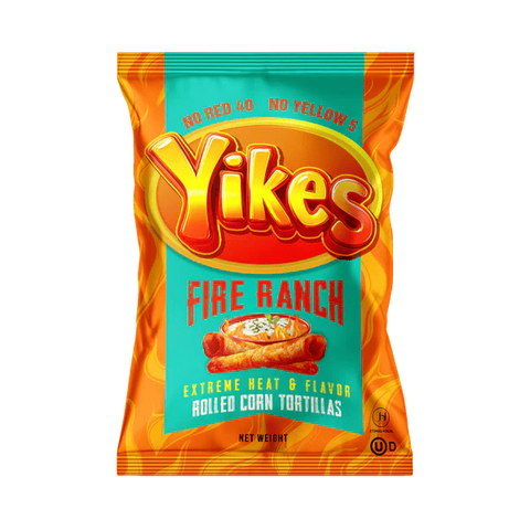 Yikes! Fire Ranch Rolled Corn Tortillas - 4 OZ 60 Pack