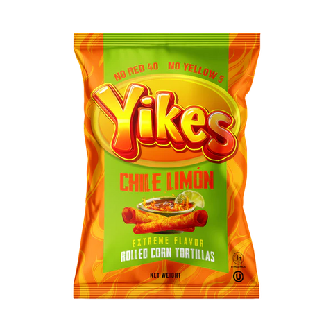 Yikes Chile Limon Rolled Corn Tortillas - 4 OZ 60 Pack