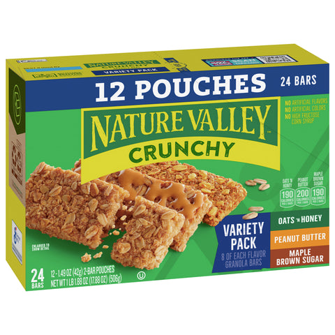 Nature Valley Crunchy Granola Bars Variety Pack 17.8 OZ