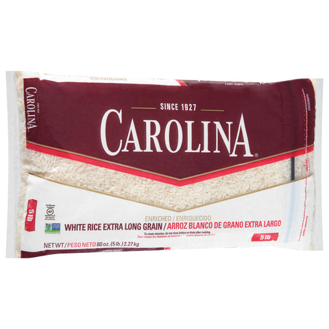 Carolina Rice Enriched Extra Long Grain Bag 80 OZ