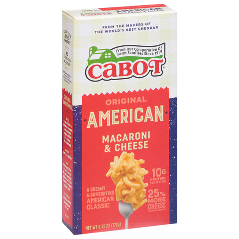 Cabot American Macaroni And Cheese Original American 6.25 OZ