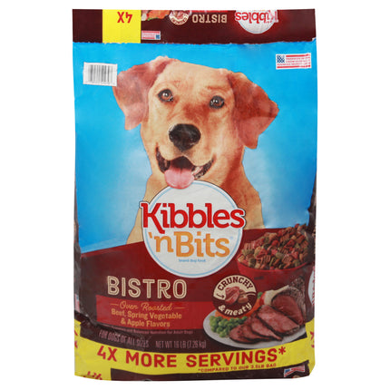 Kibbles 'n Bits Savory Beef & Chicken Flavors Small Breed Mini Bits - 16.0 LB 1 Pack