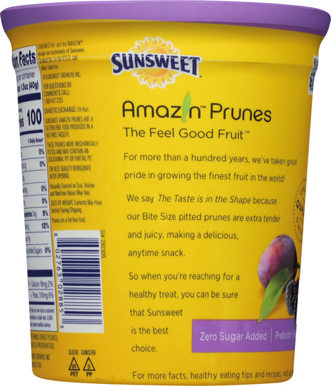 Sunsweet Amazin Prunes Pitted Prunes Bite Size 16 oz