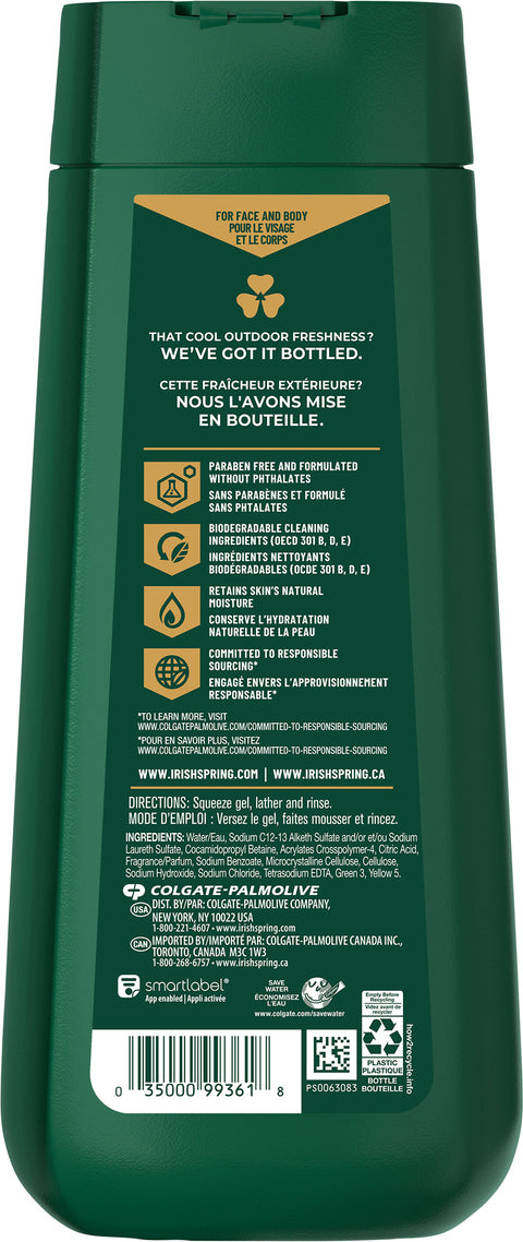 Irish Active Scrub Moisturizing Face + Body Wash 20 FZ