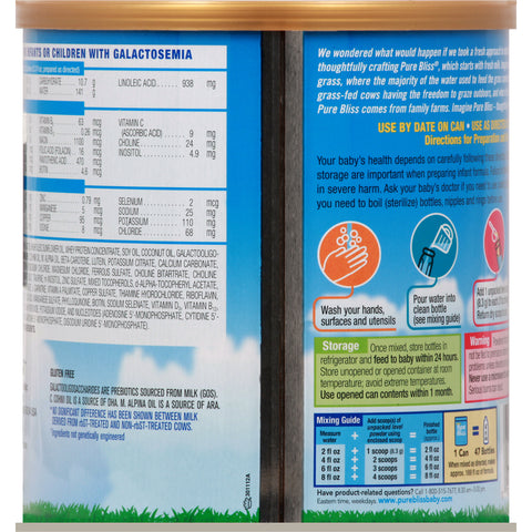 Pure Bliss 0-12 Months Milk-Based Powder Infant Formula with Iron 24.7 oz