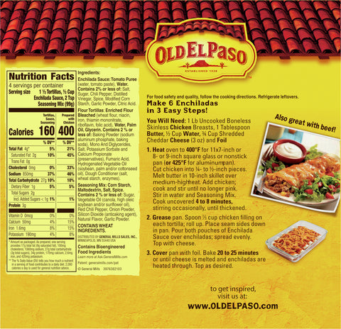 Old El Paso Dinner Kit Enchilada 14 OZ