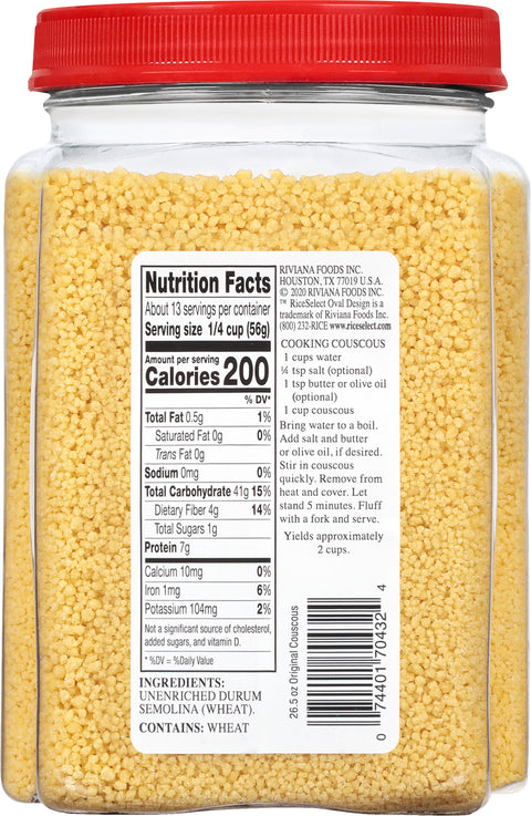 Rice Select Original Couscous 26.5 OZ
