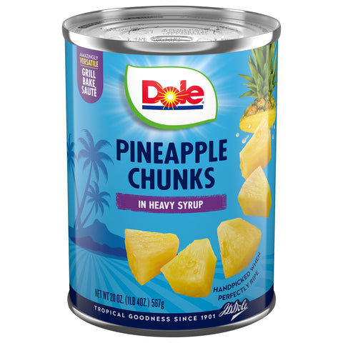 Dole Pineapple Chunks In Heavy Syrup 20 OZ