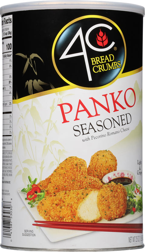 4C Panko Seasoned Bread Crumbs 25 OZ