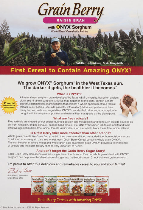 Grain Berry Raisin Bran Onyx Sorghum 16.6 OZ