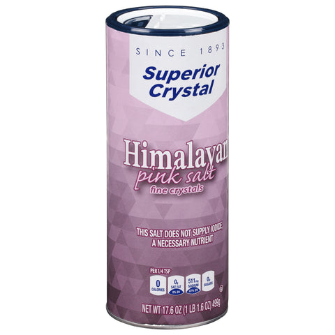 Superior Crystal Fine Crystals Himalayan Pink Salt 17.6 OZ