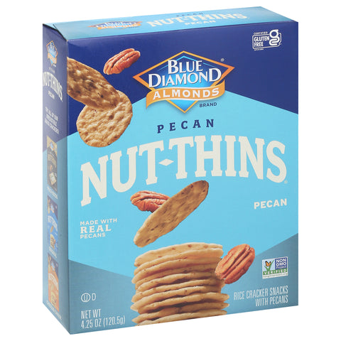 Blue Diamond Gluten Free Pecan Nut Thin Rice Cracker 4.25 OZ