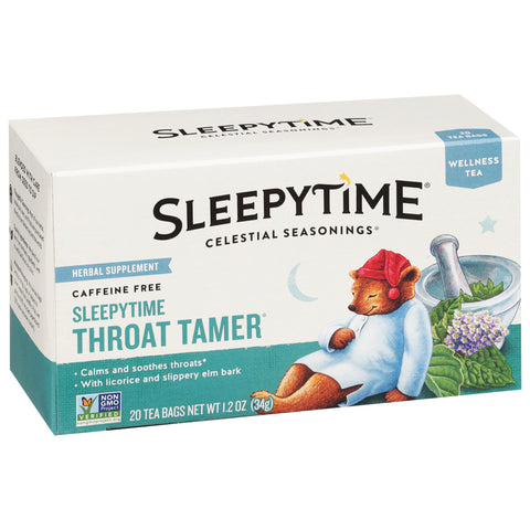 Celestial Seasonings Sleepytime Throat Tamer Wellness Tea 20 CT