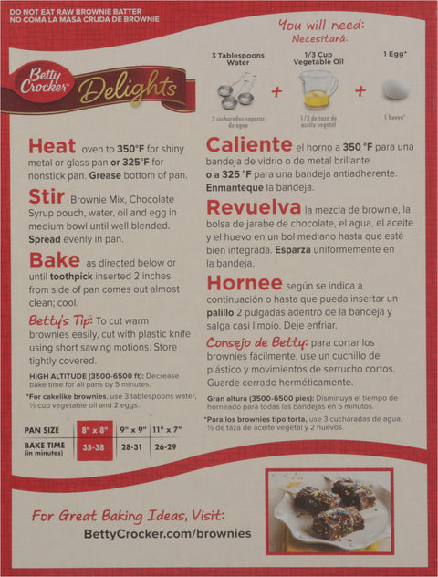 Betty Crocker Supreme Original Brownie Mix 16 OZ