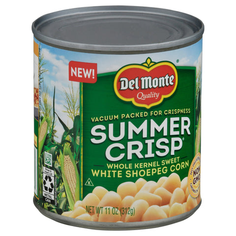 Del Monte Summer Crisp Whole Kernel Sweet White Shoepeg Corn 11 oz
