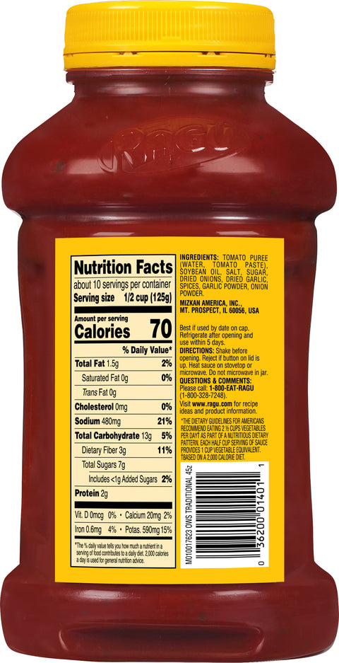 Ragu Old World Style Traditional Sauce  45 OZ
