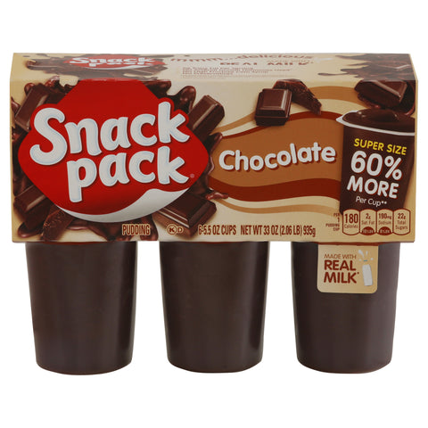Snack Pack Chocolate Super Size 33 OZ