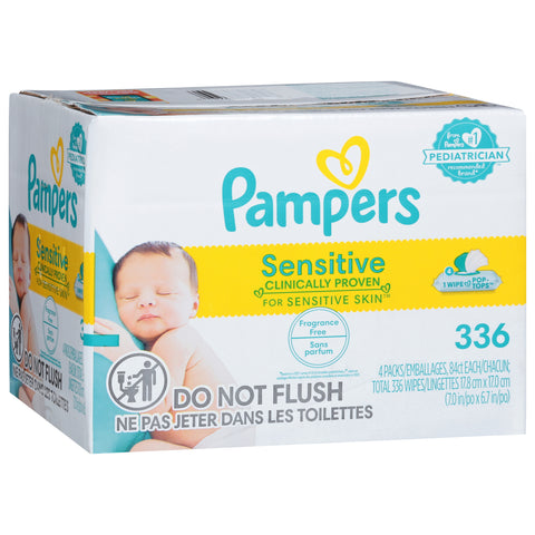 Pampers Sensitive Fragrance Free Wipes 4
