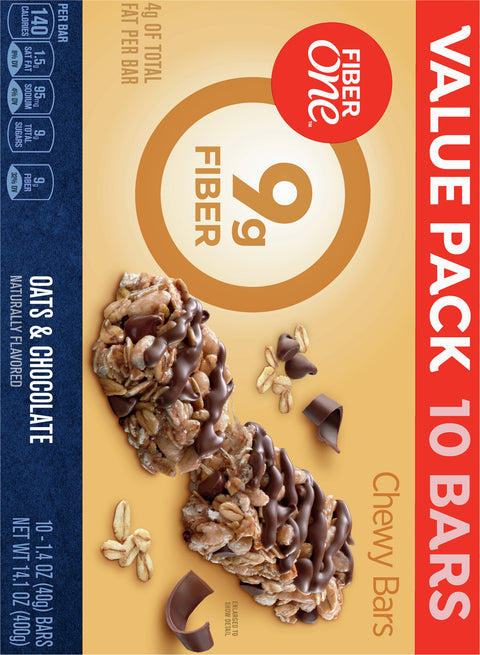 Fiber One Chewy Bar Oats & Chocolate Value Pack 14.1 OZ