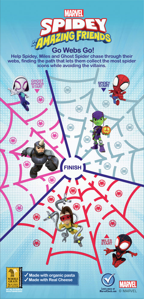 Annie's Spidey and his Amazing Friends Shapes Pasta & Cheddar 6 OZ
