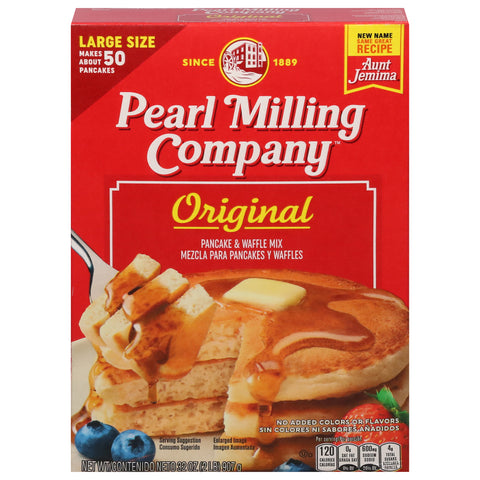 Pearl Milling Company Large Size Original Pancake & Waffle Mix Large Size 32 oz - 12 Pack