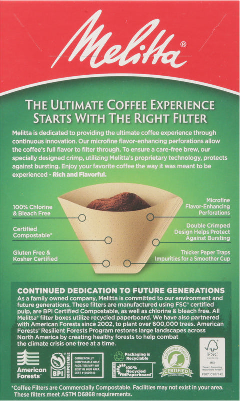 Melitta Filters #2 Brown 40 CT