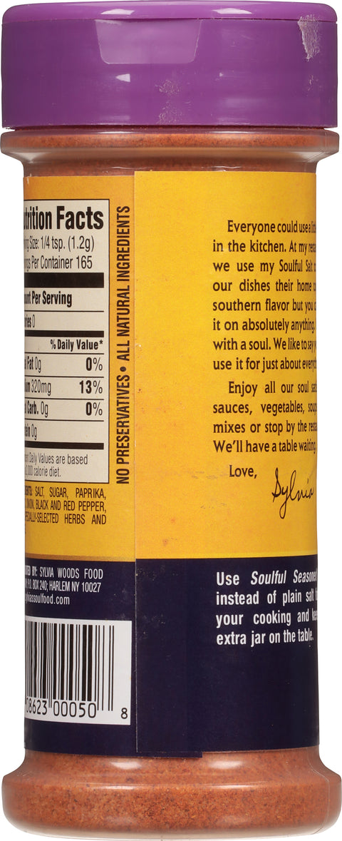 Sylvia's Soulful Seasoned Salt 7 OZ