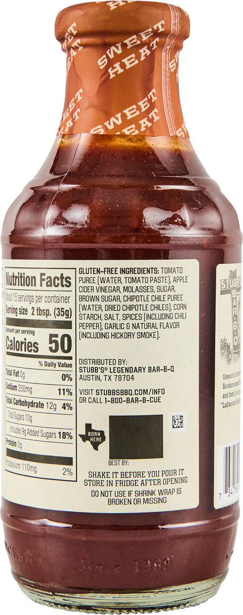Stubb's Sweet Heat Barbeque Sauce 18 OZ