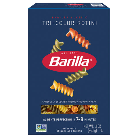 Barilla Pasta Tri Color Rotini 12 OZ