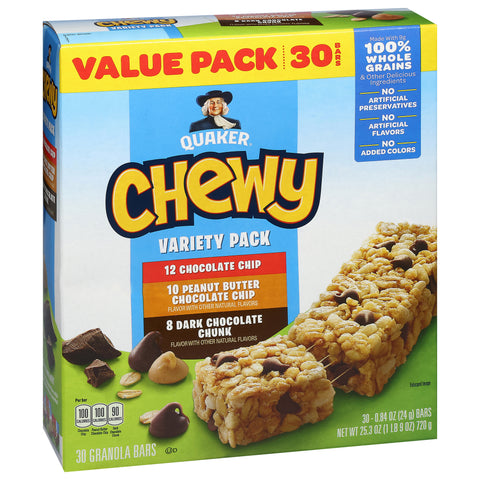 Quaker Variety Pack Granola Bars 25.3 OZ