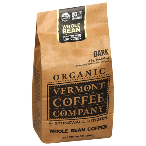 Vermont Coffee Company Organic Dark Whole Bean Coffee 16 oz