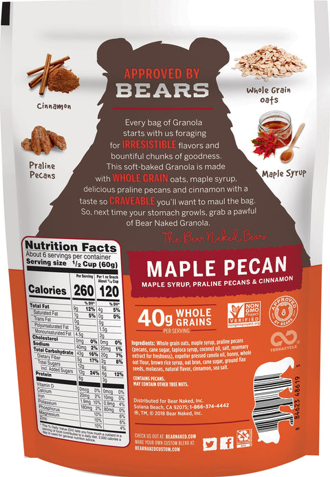 Bear Naked Maple Pecan Granola 12 OZ