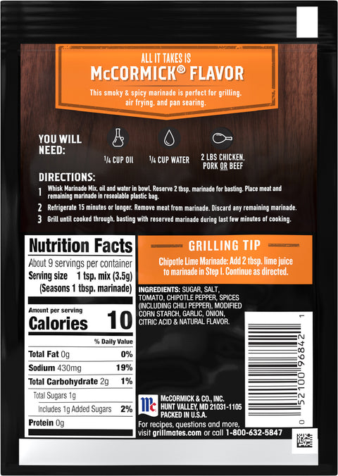 McCormick Marinade Chipotle Pepper 1.13 OZ