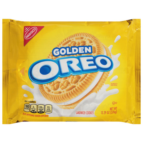 Oreo Golden Sandwich Cookies 13.29 oz - 12 Pack