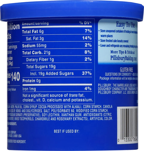 Pillsbury Creamy Supreme Milk Chocolate Frosting 16 OZ