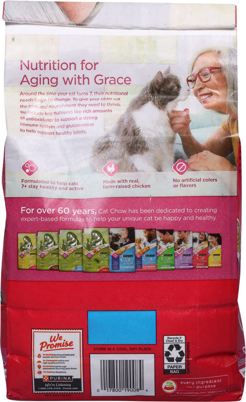 Cat Chow Essentials 7+ Senior Immune + Joint Health with Chicken Cat Food 50.4 oz