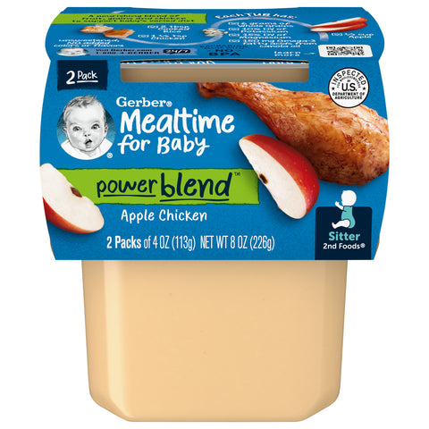 Gerber 2nd Foods Apples & Chicken 8 OZ
