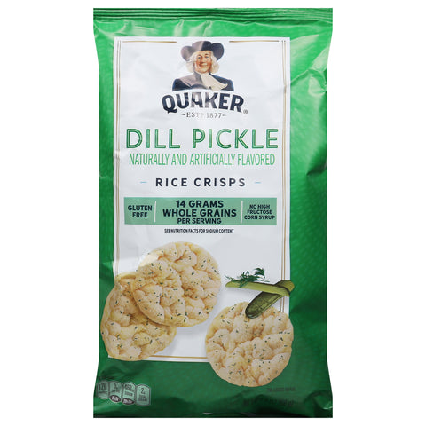 Quaker Dill Pickle Rice Crisps 3 oz - 12 Pack