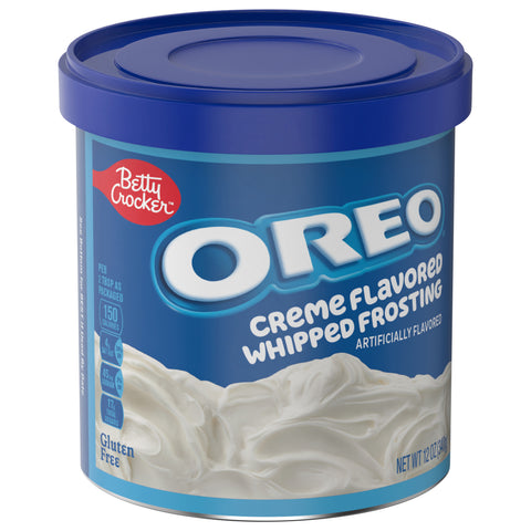 Betty Crocker Oreo Creme Flavored Whipped Frosting 12 OZ