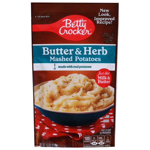 Betty Crocker Butter & Herb Mashed Potatoes 4 OZ