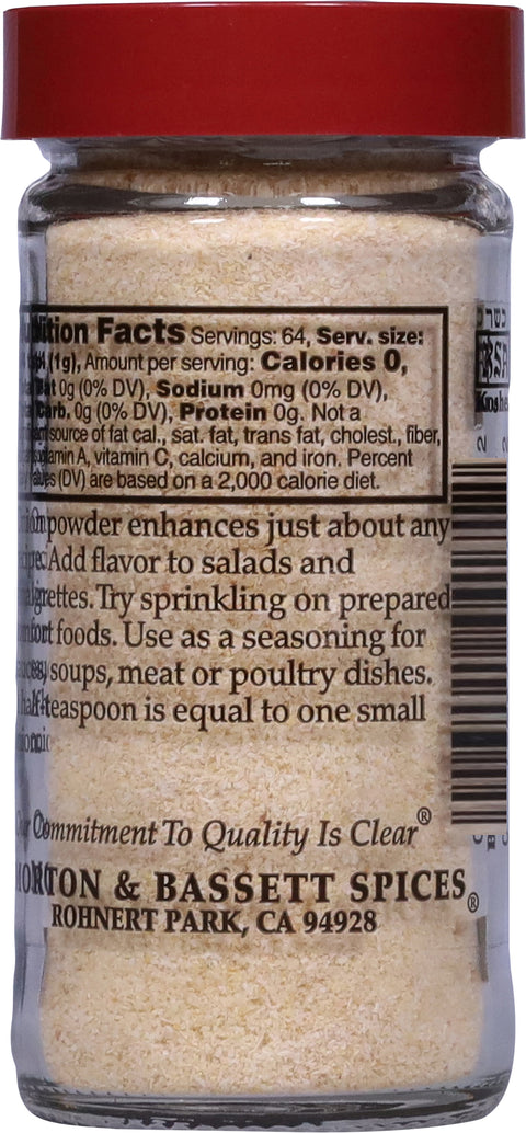 Morton & Bassett Onion Powder 2.3 OZ