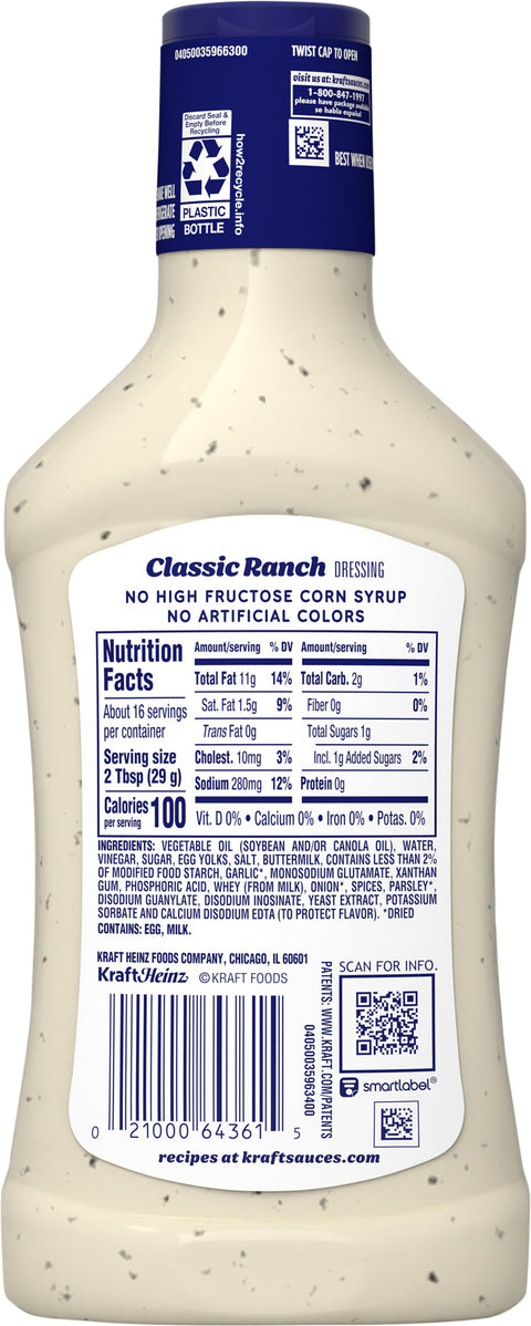 Kraft Ranch Dressing 16 FZ