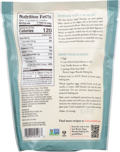 Bob's Red Mill Brown Sugar Blondie Baking Mix 14 oz